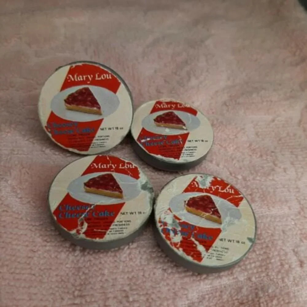 4 Vtg 1980s Mary Lou Cheese Cake Arco Miss Merry Supermarket Grocery Play Food